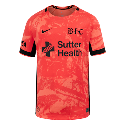 Bay FC Stadium Away Big Kids' Nike Dri-FIT NWSL Replica Jersey