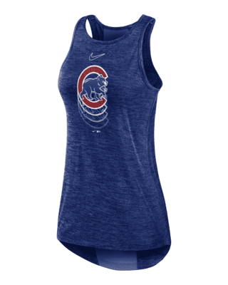 Nike Chicago Cubs Women's Slim Fit Shirt Size L Short Sleeved