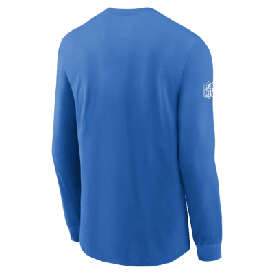 Detroit Lions Sideline Team Issue Men's Nike Dri-FIT NFL Long-Sleeve T-Shirt