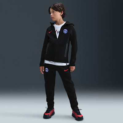 Paris Saint-Germain Tech Third Older Kids' Nike Total 90 Football Fleece Full-Zip Hoodie