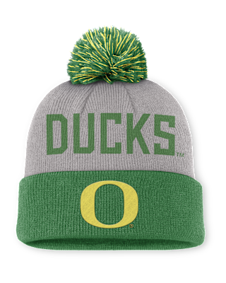 Мужские  Oregon Primetime Peak Nike College Cuffed Pom Beanie
