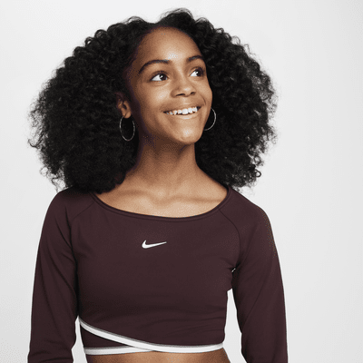 Nike Dri-FIT top met lange mouwen voor meisjes