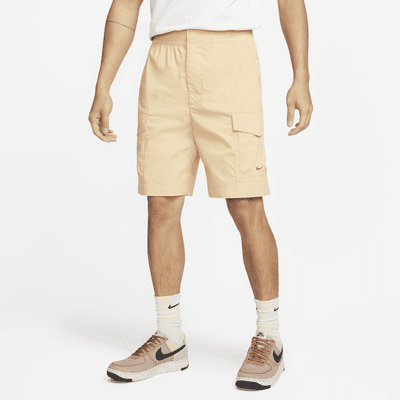 nike woven shorts tan