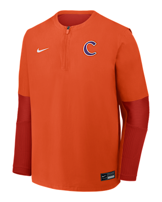 Мужские  Clemson Dugout Nike Dri-FIT College 1/4-Zip Long-Sleeve Windshirt