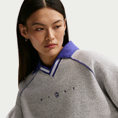 Nike Sportswear Phoenix Fleece Women's Oversized Graphic Polo Top