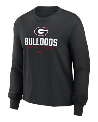 Женская футболка Georgia Bulldogs Primetime University Boxy Nike College Long-Sleeve