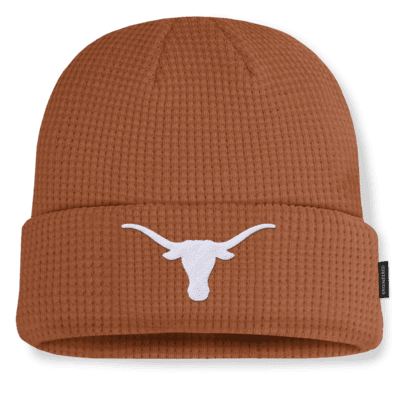 Gorro con dobladillo universitario Nike para hombre Texas Longhorns Sideline Terra