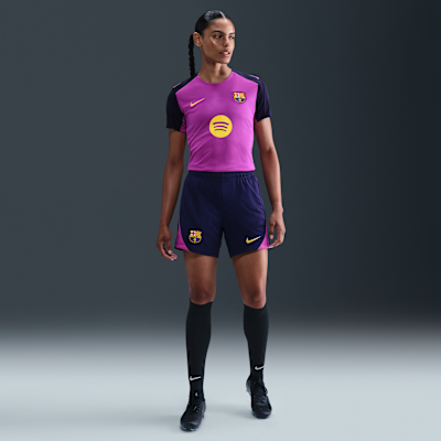 Damska koszulka piłkarska z krótkim rękawem Nike Dri-FIT FC Barcelona Strike
