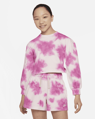 Подростковые  Nike Sportswear Big Kids' (Girls') Washed Long-Sleeve Top