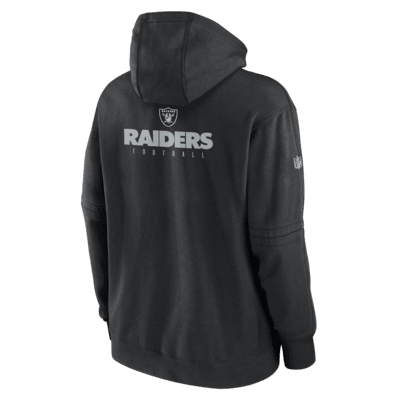 Felpa pullover con cappuccio Las Vegas Raiders Sideline Club Nike NFL – Uomo