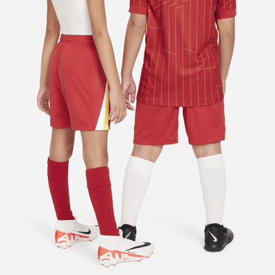 Liverpool FC 2024/25 Stadium Home Nike Dri-FIT-replikafodboldshorts til større børn