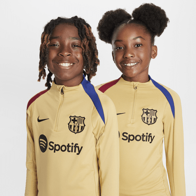 Haut d'entraînement de football Nike Dri-FIT FC Barcelona Strike pour ado