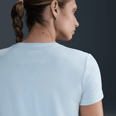 Playera de correr de manga corta Dri-FIT para mujer Nike One Swoosh
