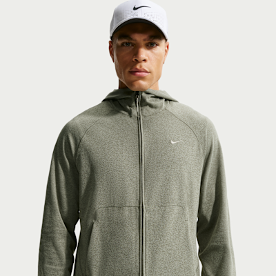 Felpa ad alte prestazioni con cappuccio, zip a tutta lunghezza e protezione UV Dri-FIT Nike Primary NanoKnit – Uomo