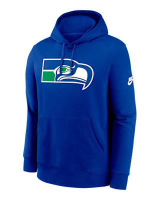 Мужское худи Seattle Seahawks Club Logo Nike NFL Pullover Hoodie