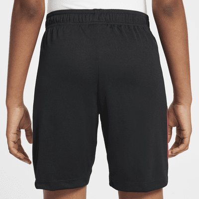 FC Barcelona Strike Nike Dri-FIT Strick-Fußballshorts für ältere Kinder