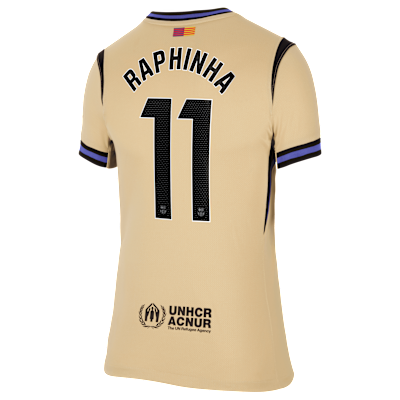 Raphinha Barcelona 2025/26 Stadium Away Women's Nike Dri-FIT Soccer Jersey