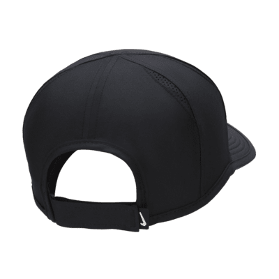 Nike Cap Hat Adult Black Adjustable Strap Back 7 Panel Golf Featherlight  Outdoor