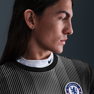 Chelsea F.C. 2025/26 Stadium Goalkeeper Nike Dri-FIT replika rövid ujjú férfi futballmez
