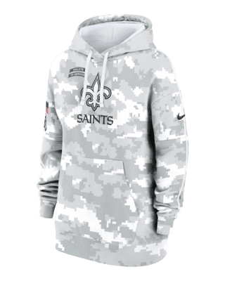 Женское худи New Orleans Saints Salute to Service Primary Edge Club Nike NFL Pullover Hoodie