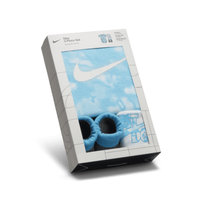 Nike Swoosh Aura 3-Piece Bodysuit Box Set Baby Bodysuit Set