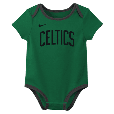 Boston Celtics Baby Nike NBA 3-Pack Bodysuit Set