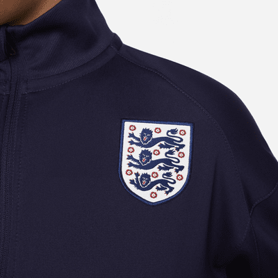 Stickad fotbollstracksuit England Strike Nike Dri-FIT för barn