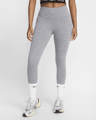 Женские тайтсы Nike One High-Waisted Crop Leggings