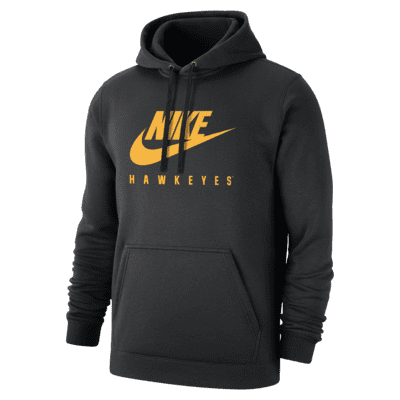 Nike College Club Fleece (Iowa) Men's Pullover Hoodie