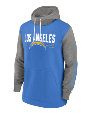 Los Angeles Chargers Color Block Men's Nike NFL Pullover Hoodie