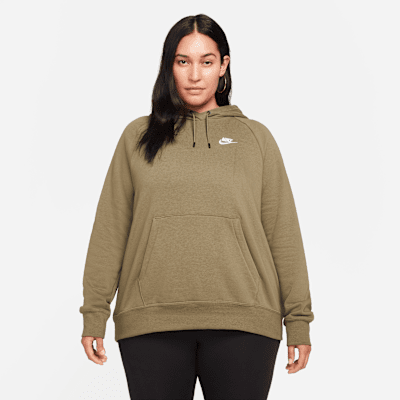 Sudadera con capucha sin cierre de tejido Fleece para mujer Nike Sportswear  Essential (talla grande). Nike.com