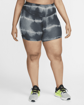 Женские шорты Nike One Luxe 7" Mid-Rise Printed Training Shorts (Plus Size) для тренировок