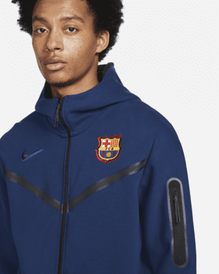 FC Barcelona Tech Fleece Men's Full-Zip Hoodie.
