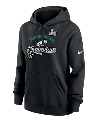 Женское худи Philadelphia Eagles Super Bowl LIX Champions Tailsweep Nike NFL Pullover Hoodie