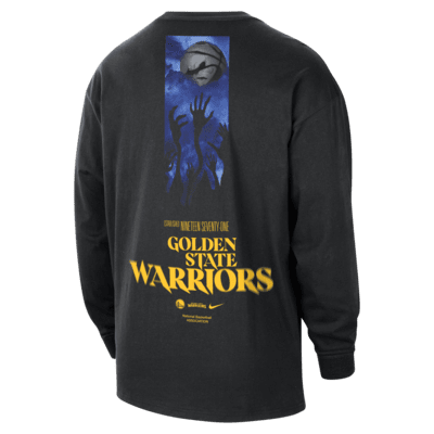 Golden State Warriors Courtside Nike NBA-herenshirt met lange mouwen