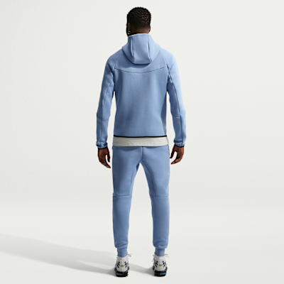 Nike İngiltere Tech Fleece Windrunner Nike Tam Boy Fermuarlı Erkek Kapüşonlu Futbol Üstü görsel 5