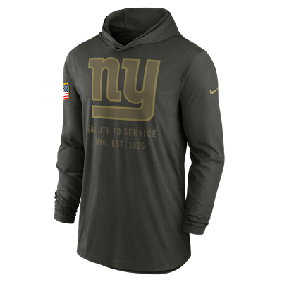New York Giants Salute to Service Sideline Men’s Nike Dri-FIT NFL Long-Sleeve Hooded Top