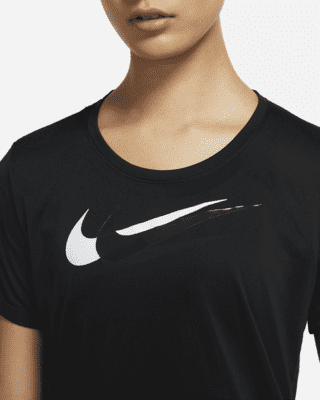 black nike swoosh top