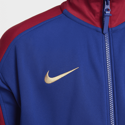 Chamarra Anthem de fútbol Nike Dri-FIT para niños talla grande FC Barcelona Academy Pro Home