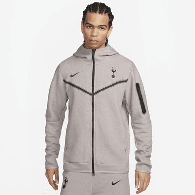 Sweat zippé à capuche Nike Tech Fleece Windrunner Gris pour Homme