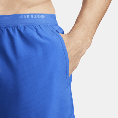 Nike Stride Dri-FIT hardloopshorts met binnenbroek voor heren (18 cm)