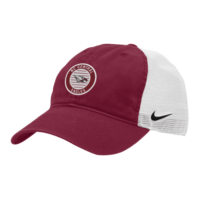 Gorra de rejilla universitaria Nike North Carolina Central Heritage86