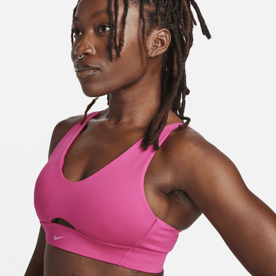 Bra deportivo con almohadilla de media sujeción para mujer Nike Indy Plunge Cutout