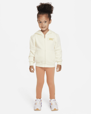 Детские тайтсы Nike Shine Full-Zip and Leggings Set Toddler 2-Piece Hoodie Set