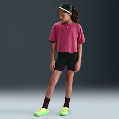 Nike One Relaxed Big Kids' (Girls') Dri-FIT Short-Sleeve Top