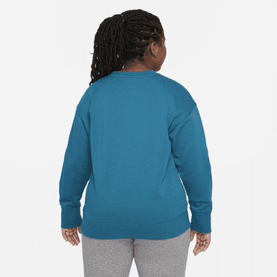 Nike Sportswear Club Fleece Big Kids' (Girls') Crew (Extended Size)