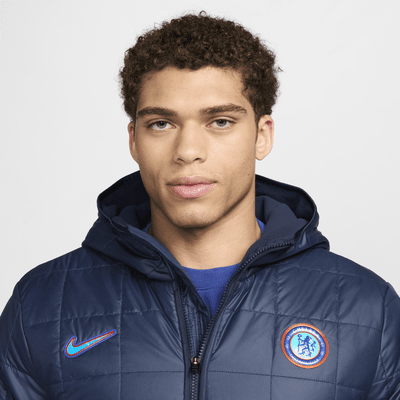 Chelsea F.C. Men's Nike Fleece-Lined Hooded Jacket