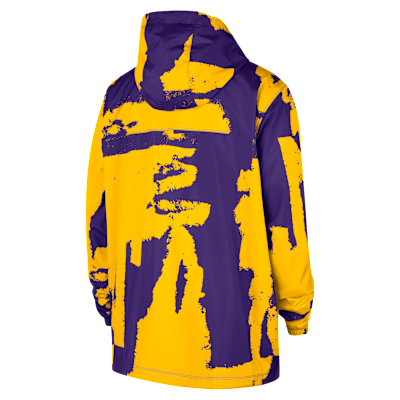 Los Angeles Lakers Courtside Men's Nike NBA Club Woven Full-Zip Jacket
