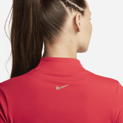 Top corto de manga larga para mujer Nike Yoga Dri-FIT Luxe