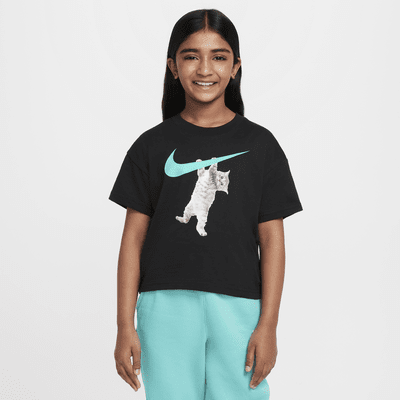 Playera para niña talla grande Nike Sportswear